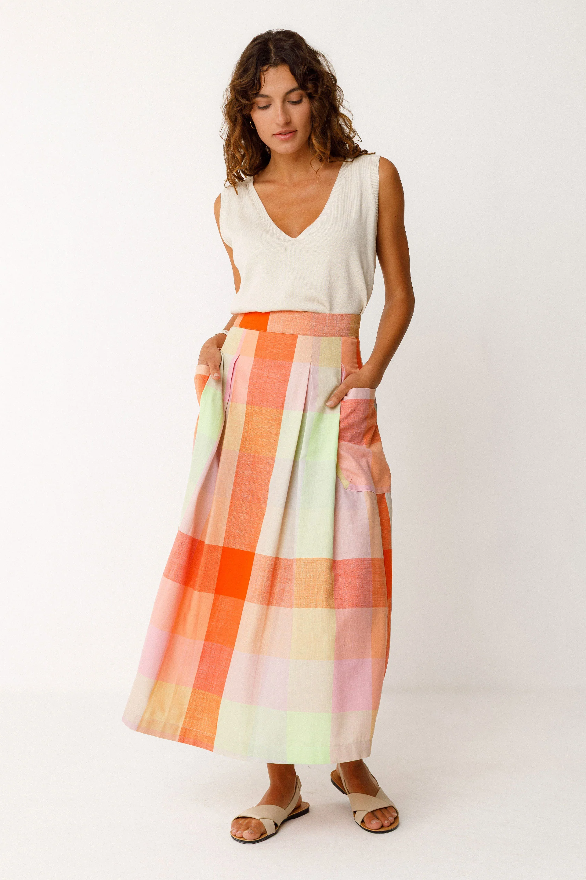 Irama Skirt - Checks - Image 3