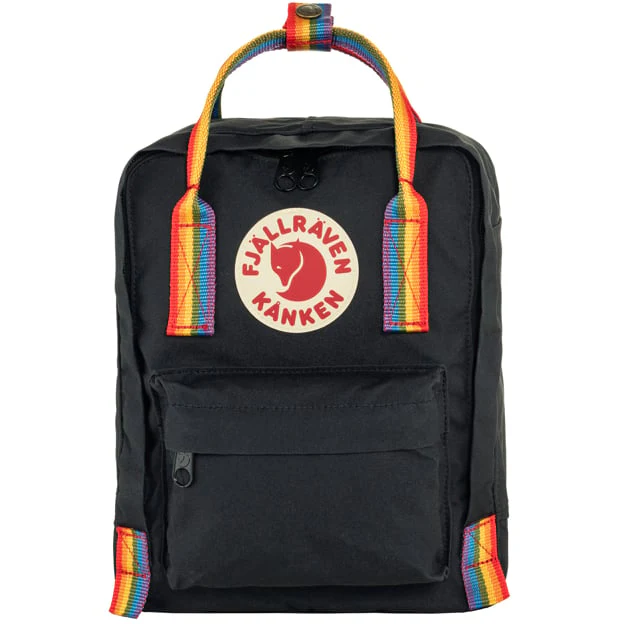 Kanken Rainbow Mini - Black Rainbow