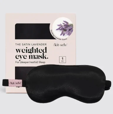Lavender Weighted Satin Eye Mask