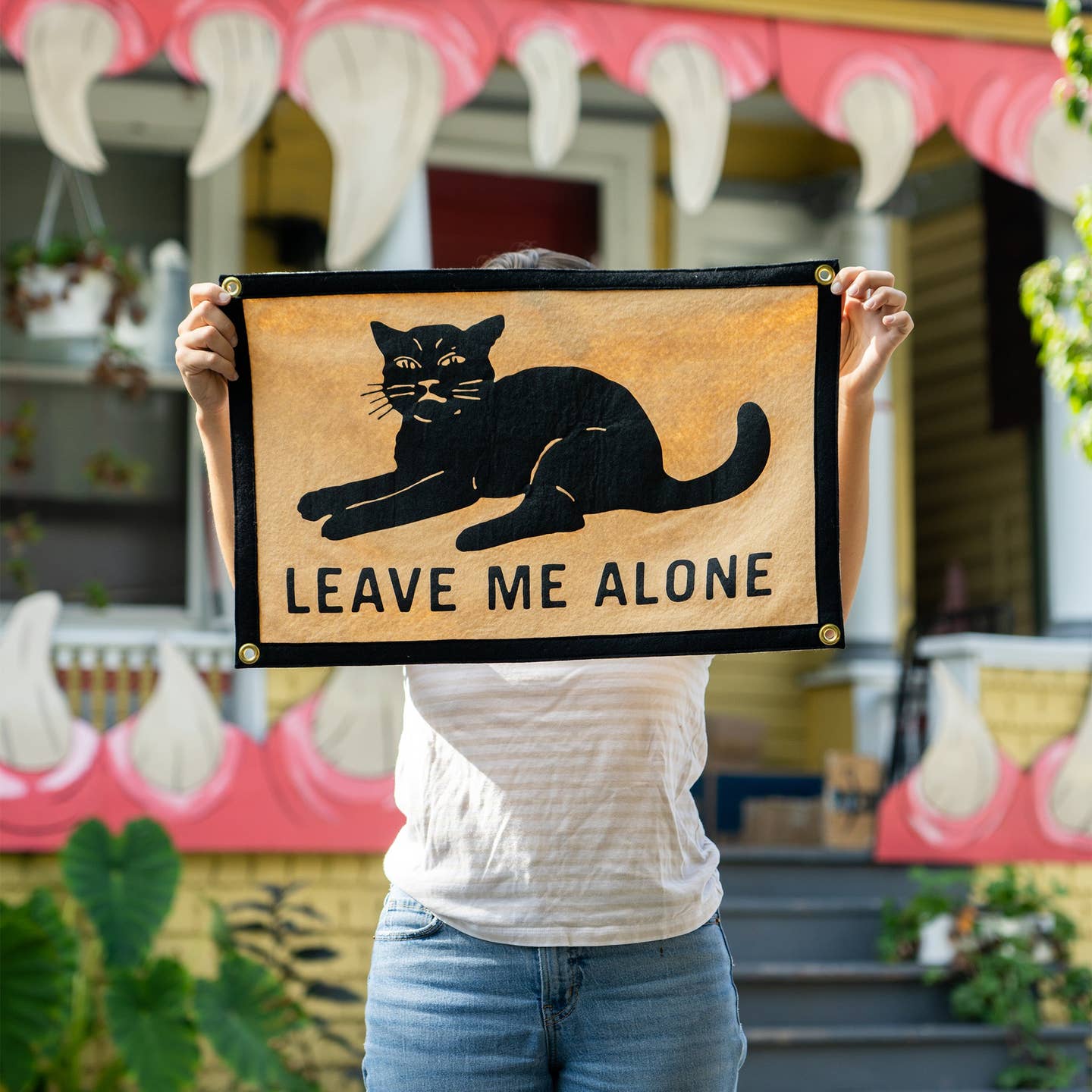 Leave Me Alone Camp Flag - Image 2