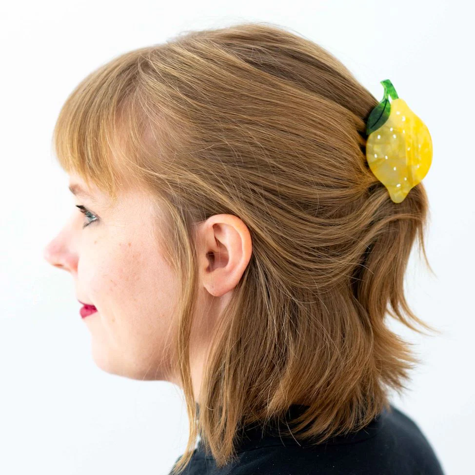 Midi Lemon Hair Claw - Image 3