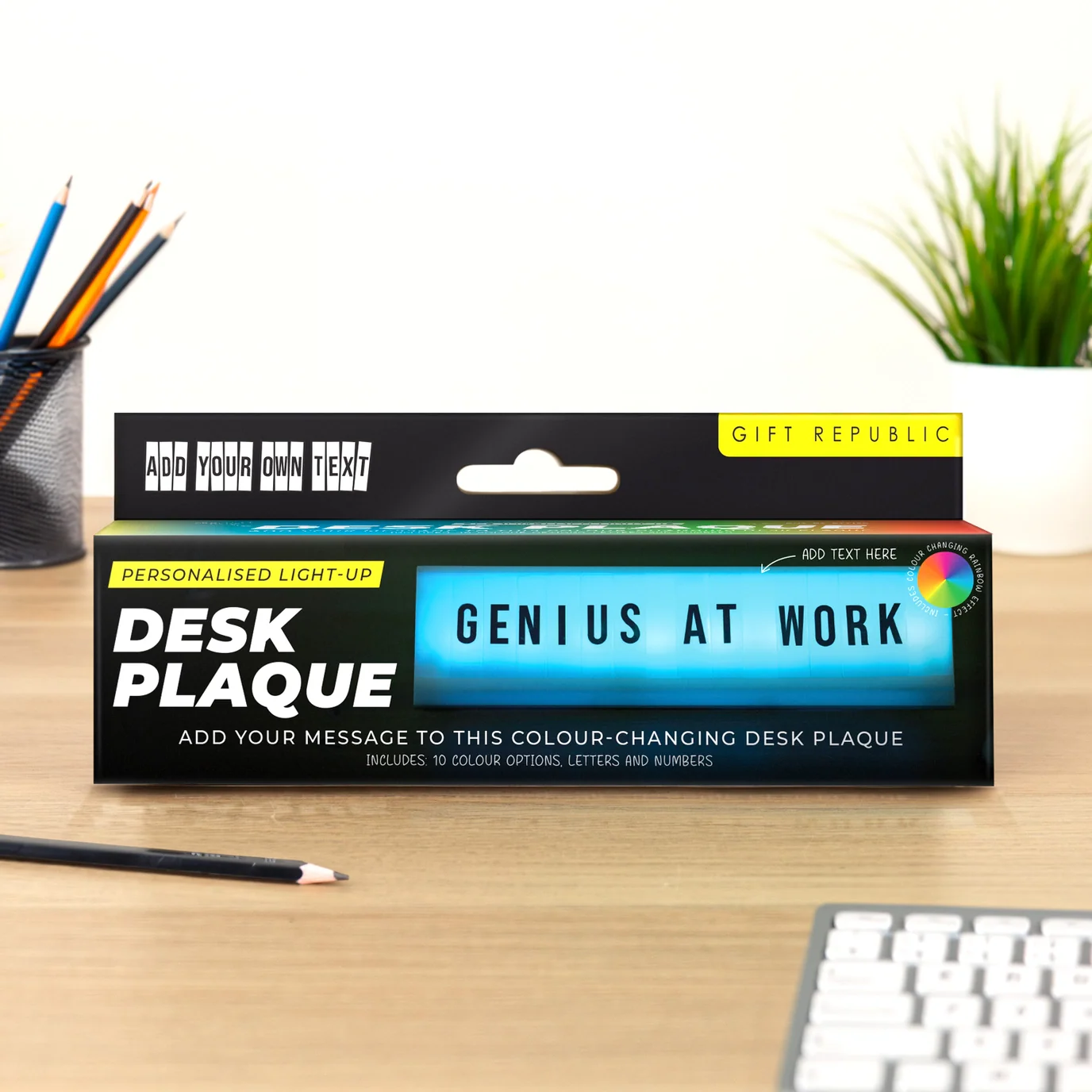 Light Up Desk Plaque