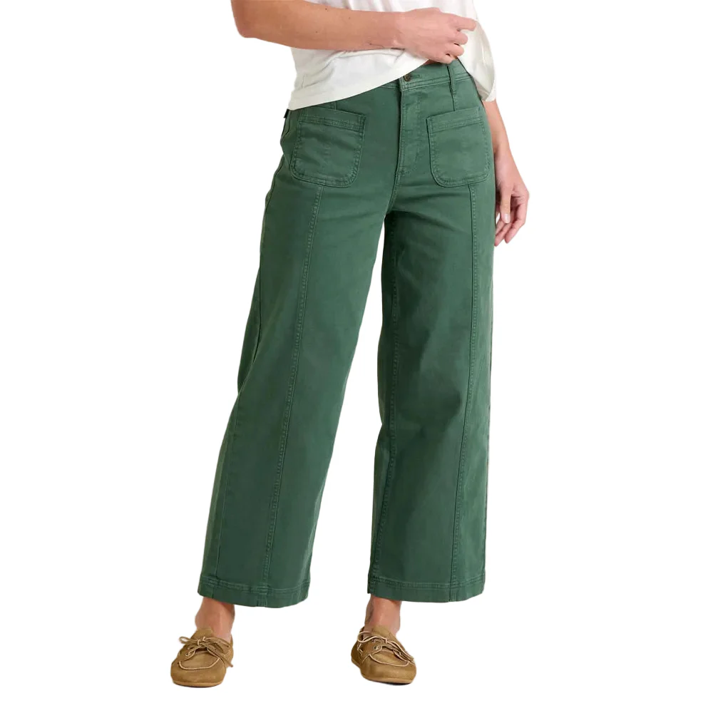 Linden Wide Leg Pant - Cilantro