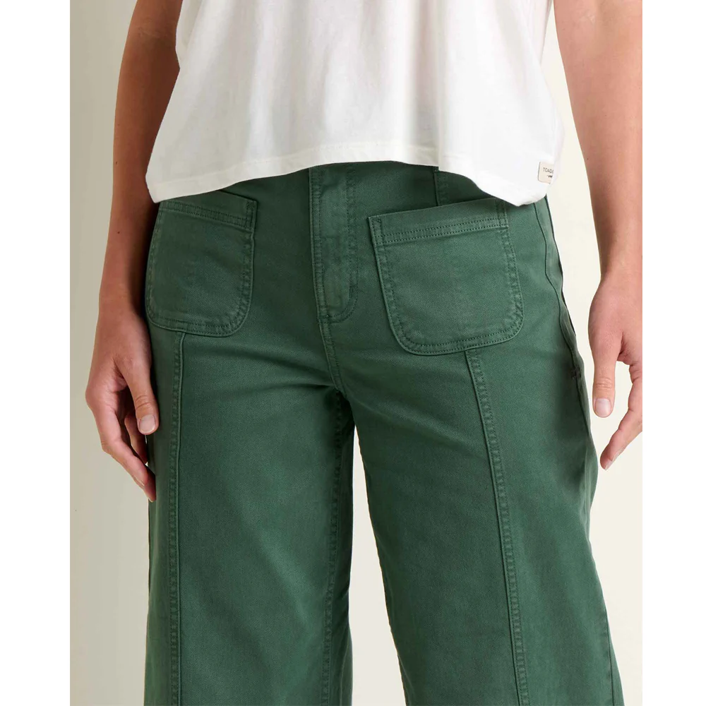 Linden Wide Leg Pant - Cilantro - Image 3