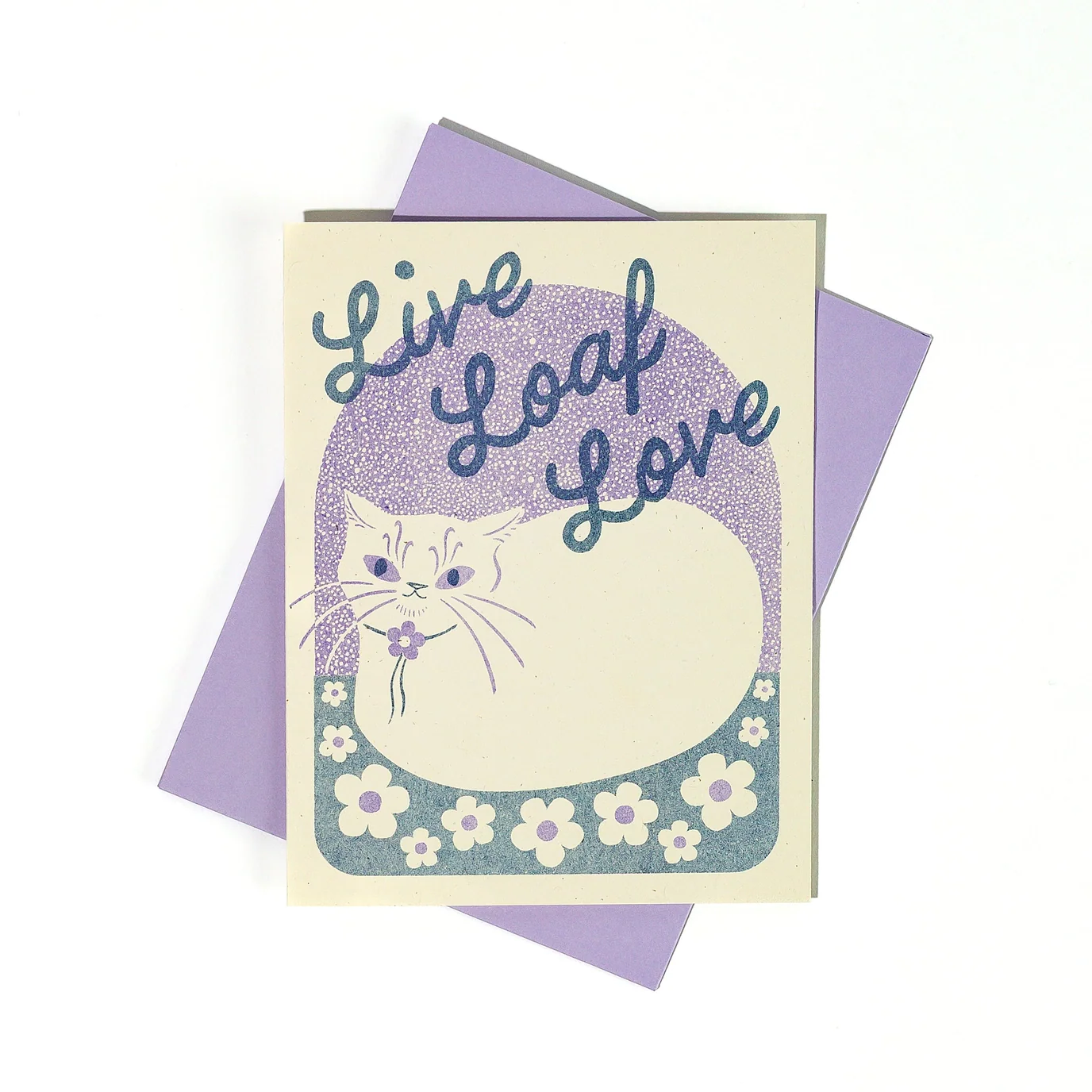 Live Loaf Love Risograph Card