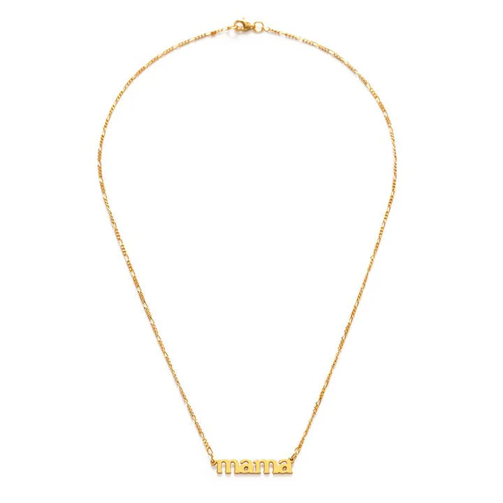 Mama Necklace - 14k Gold Plated 18" - Image 2