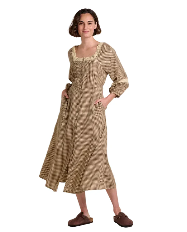 Manzana Square Neck LS Dress