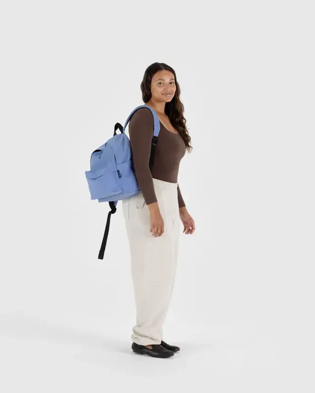 Medium Nylon Backpack - Cornflower - Image 5