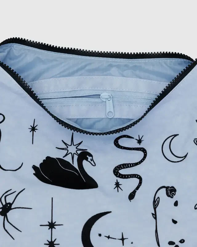 Medium Nylon Crescent Bag - Embroidered Ballet Icons - Image 3