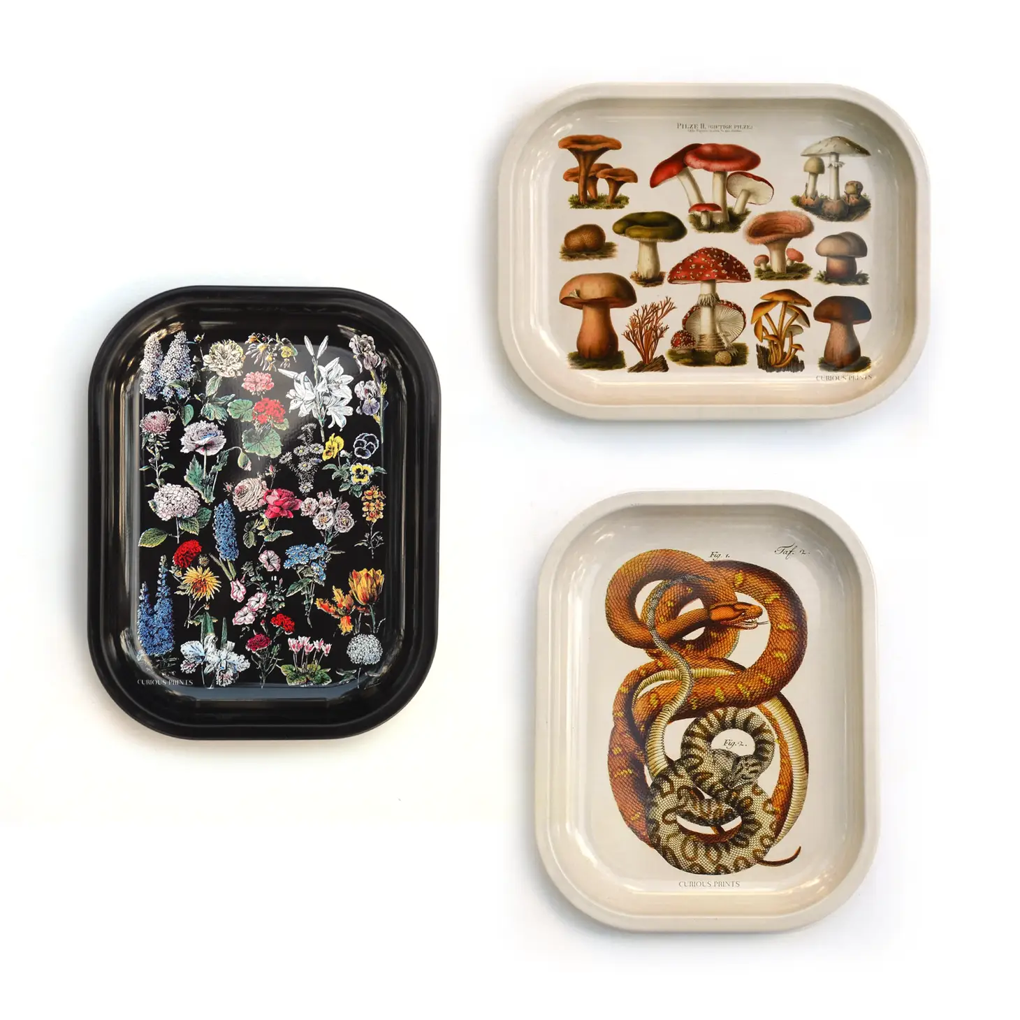 Metal Black Fleurs Ritual Tray - Image 3