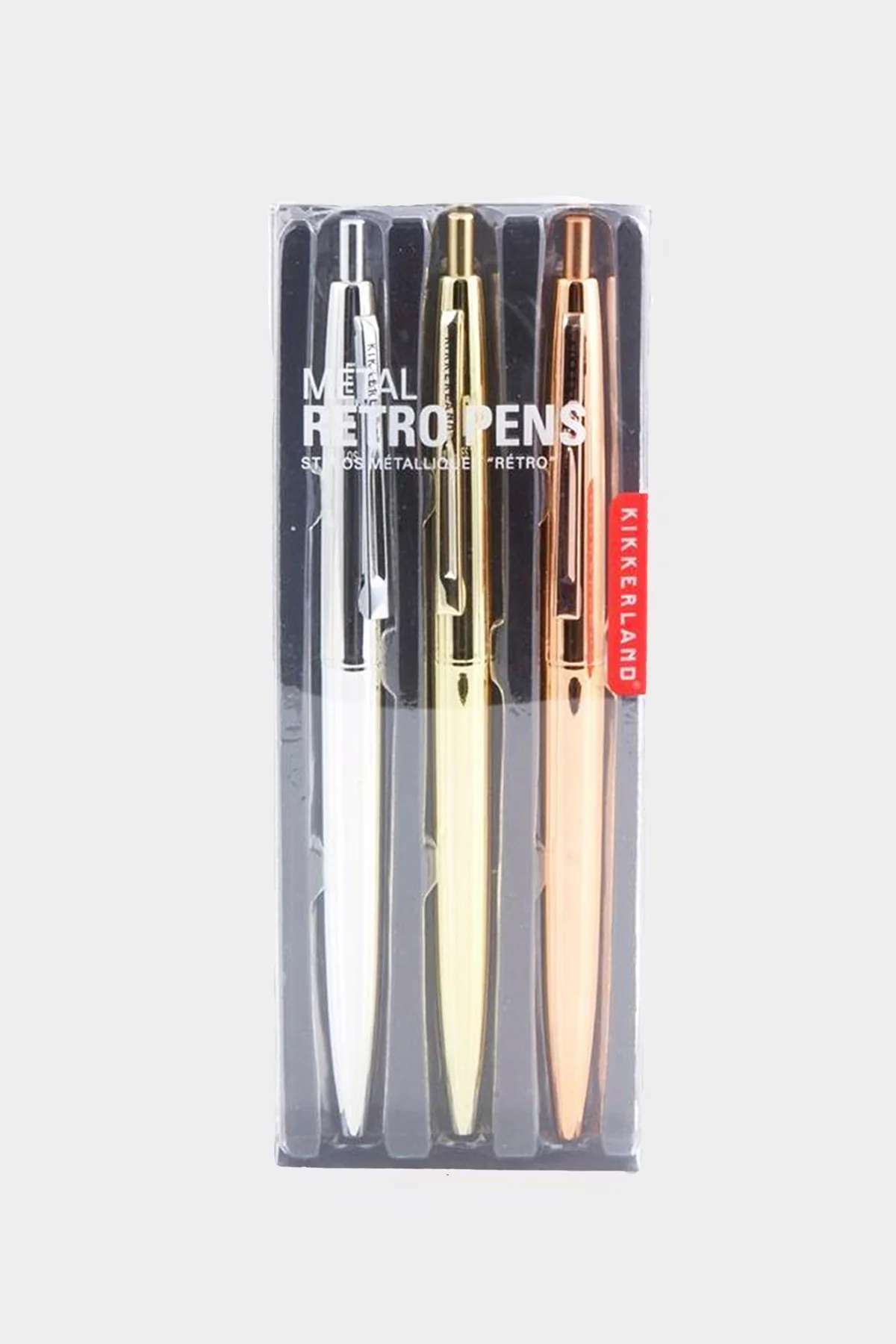 Metallic Retro Pen Set