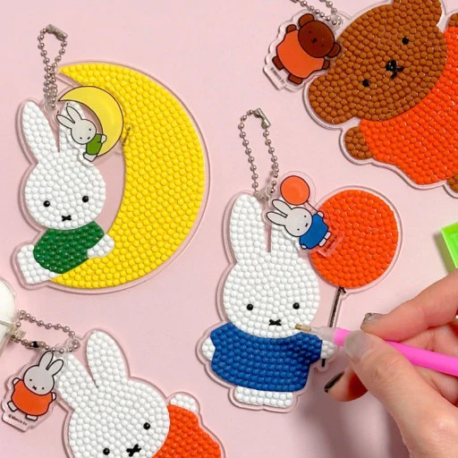 Miffy DIY Diamond Painting Keychain Kit - Image 2