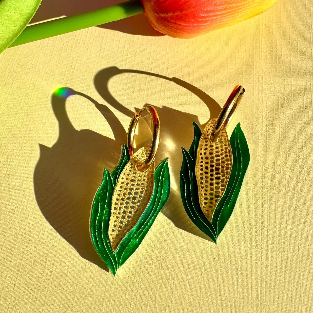 Mini Corn Huggies Earrings