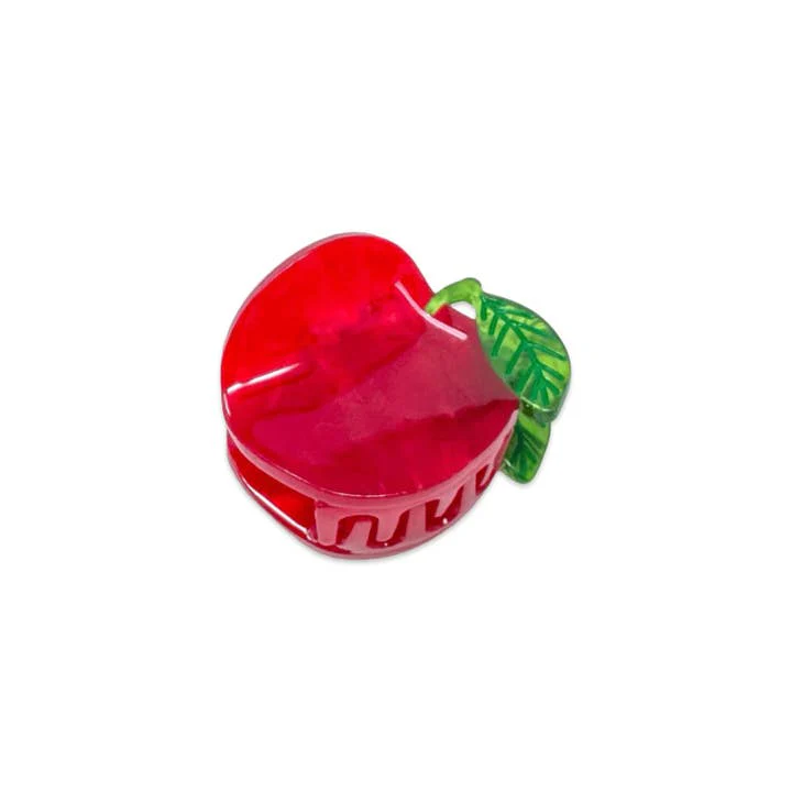 Mini Red Apple Claw Clip