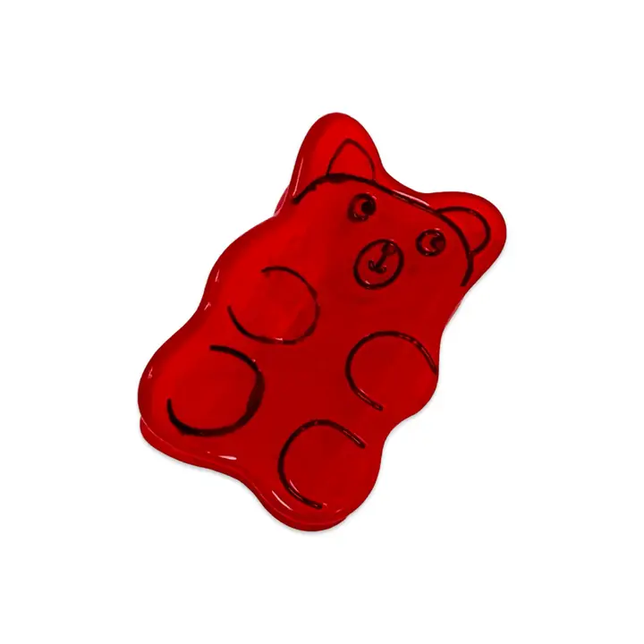Mini Red Gummy Bear Hair Claw