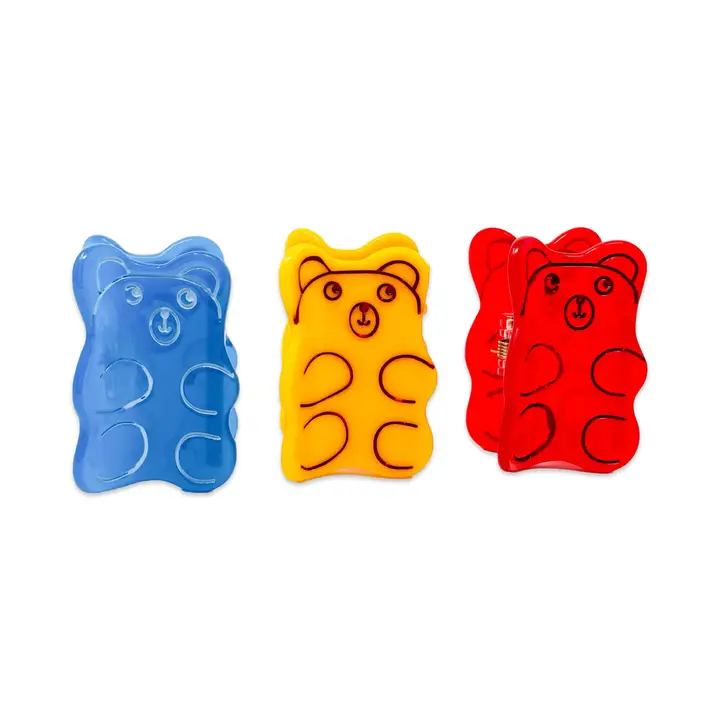 Mini Red Gummy Bear Hair Claw - Image 2