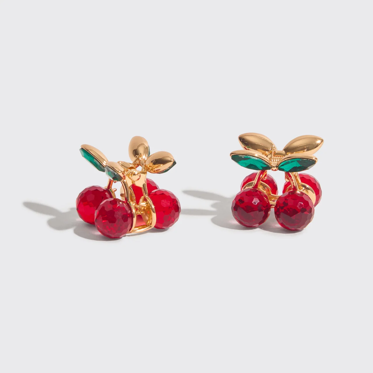 Mini Rhinestone Cherry Claw Clips Set of 2 - Image 2