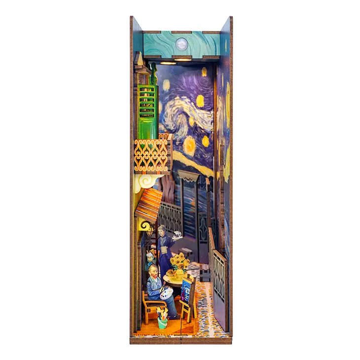 Miniature House Book Nook Kit: Vincent's World