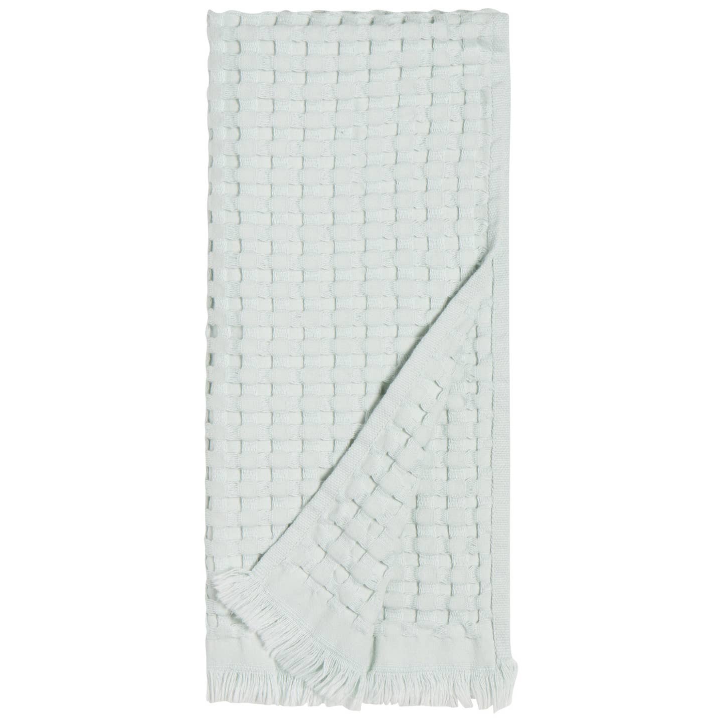 Mist Organic Cotton Waffle Hand Towel - Image 2