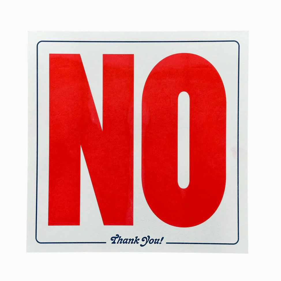 No Thank You! Riso Print