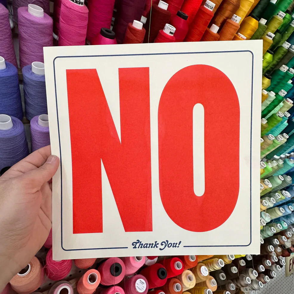 No Thank You! Riso Print - Image 2