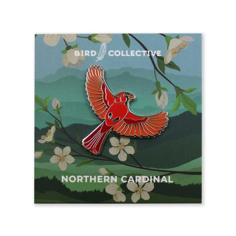 Northern Cardinal Enamel Pin - Image 2