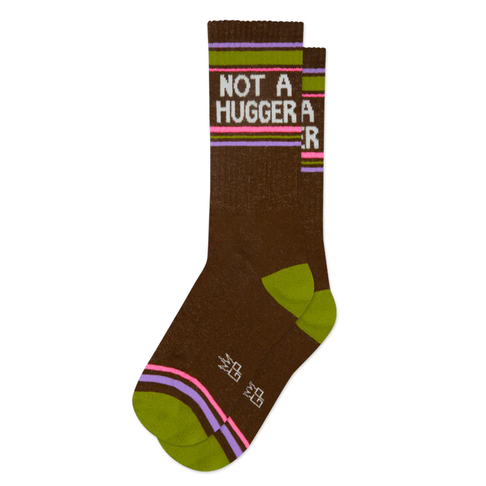 Not A Hugger Gym Crew Socks