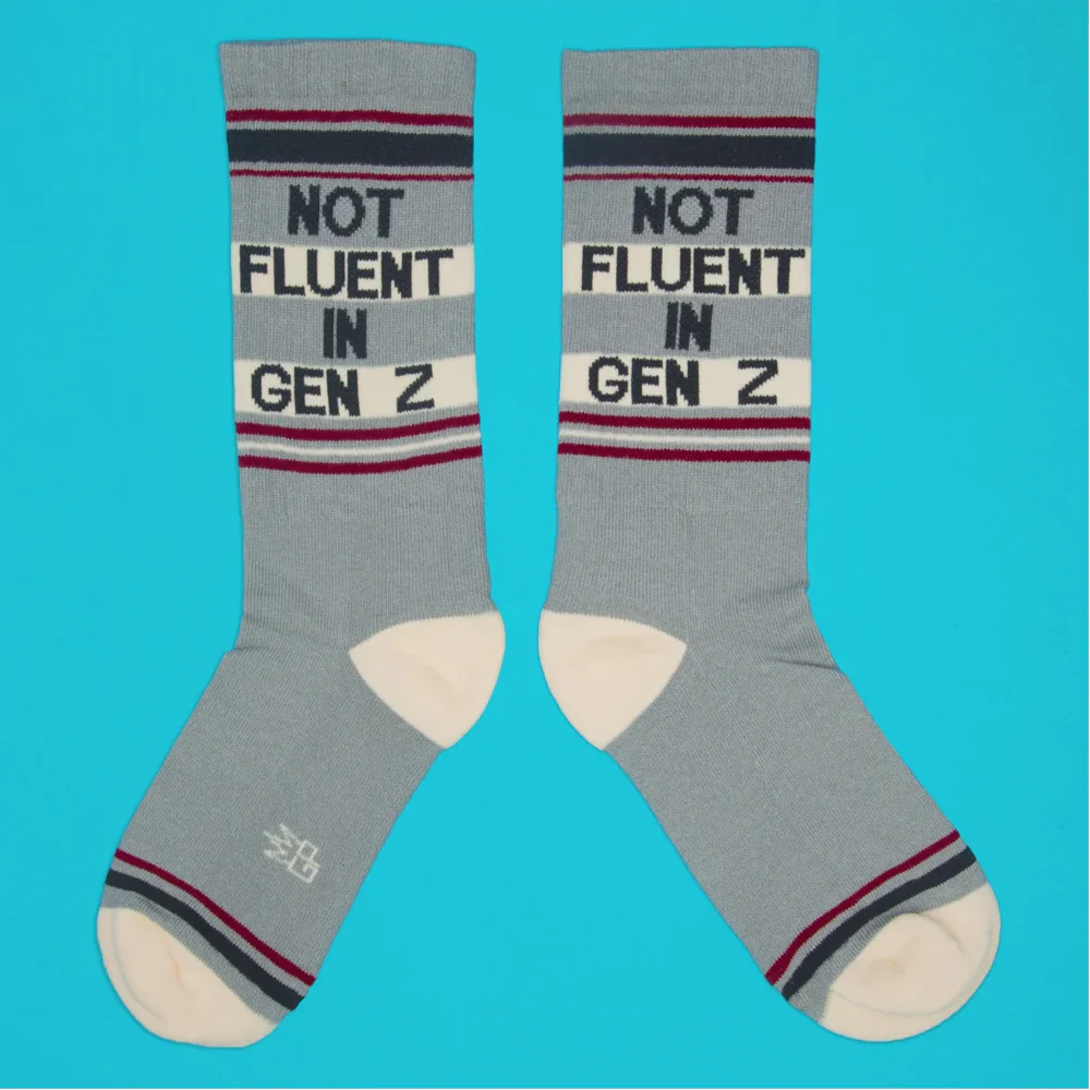 Not Fluent In Gen Z Gym Crew Socks - Image 7