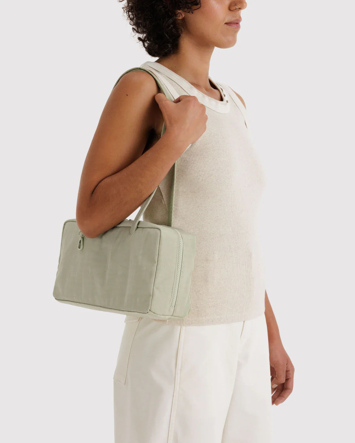 Nylon Bowler Bag - Celadon - Image 2