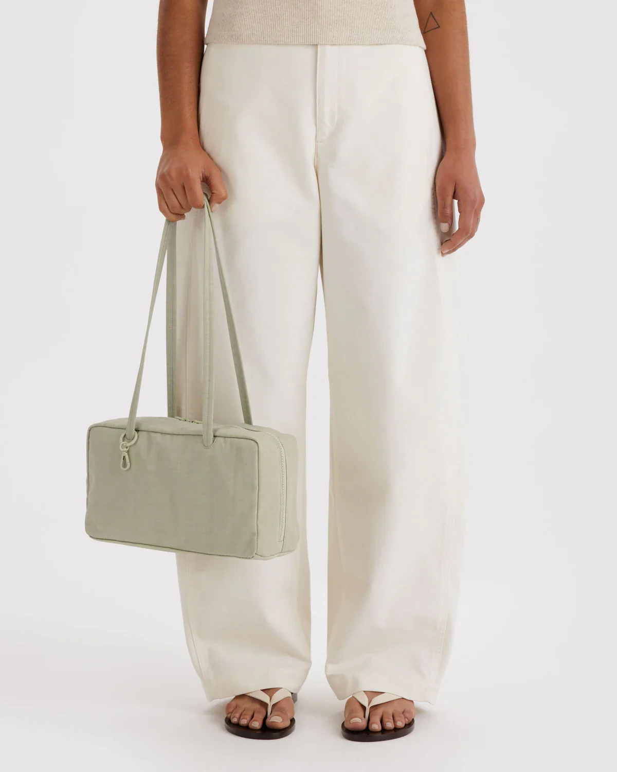 Nylon Bowler Bag - Celadon - Image 3