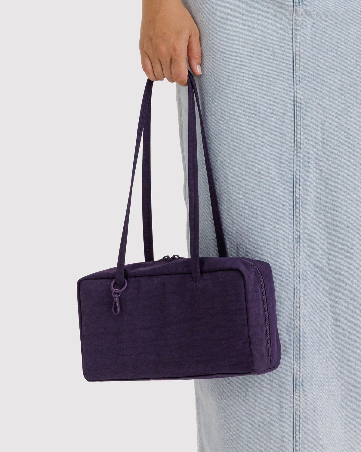 Nylon Bowler Bag- Fig - Image 3