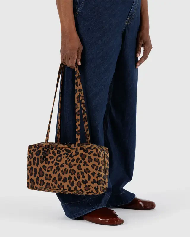 Nylon Bowler Bag- Leopard - Image 3