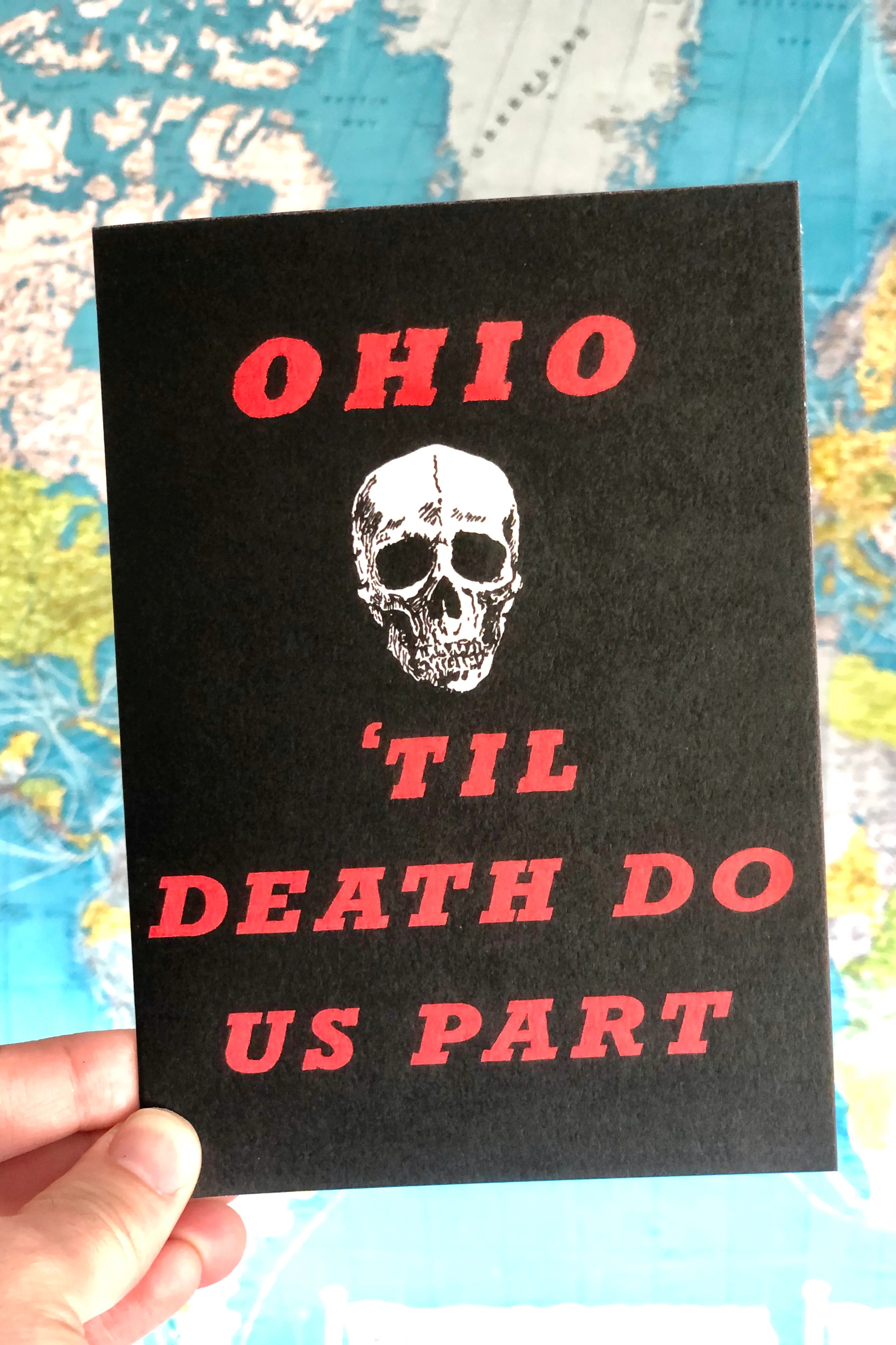 Ohio 'Til Death Do Us Part Card