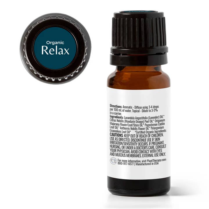 Organic Relax Essential Oil Blend- 10ml - Image 2