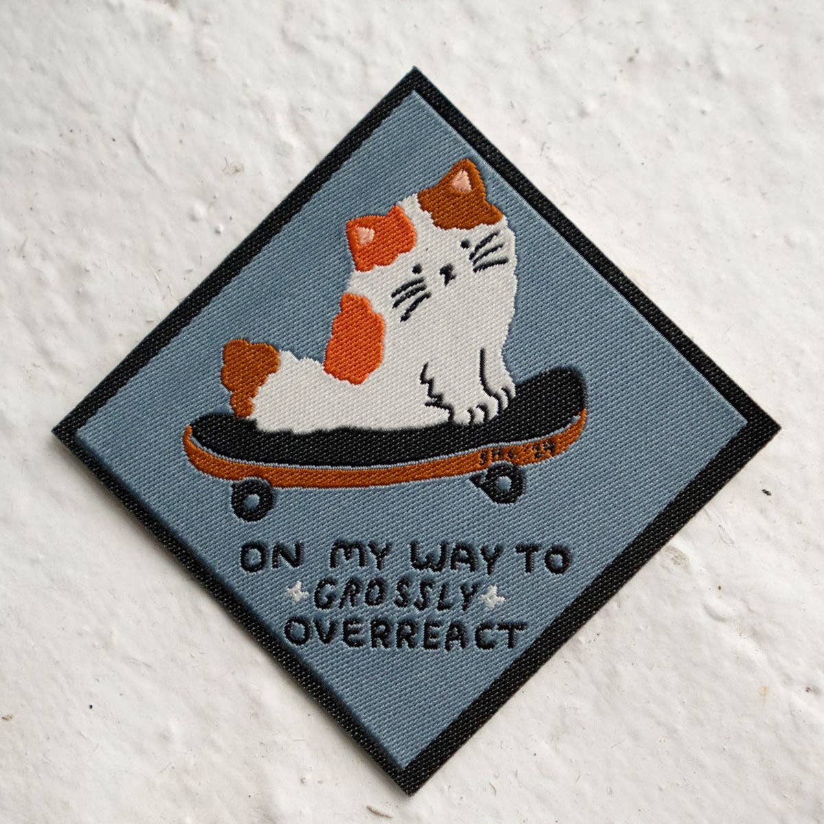 Overreact Woven Sticky Patch