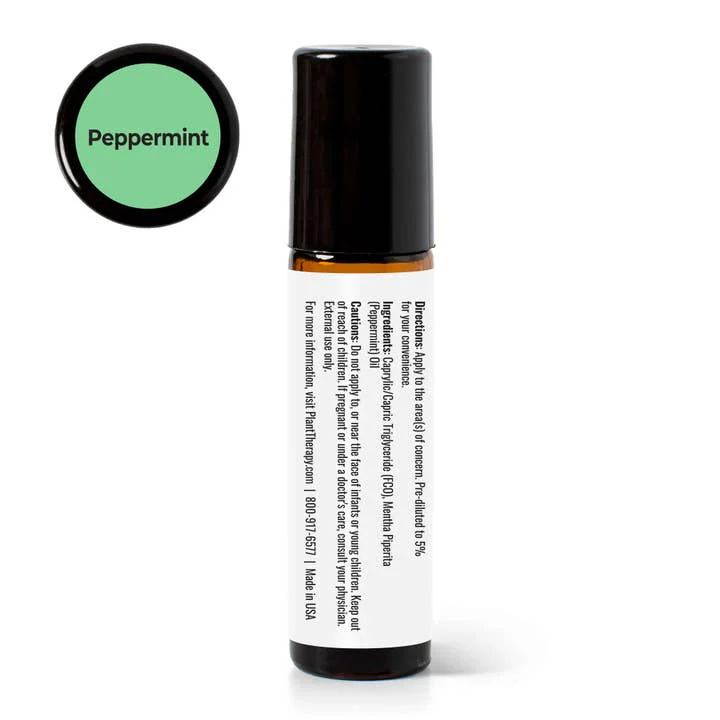 Peppermint Essential Oil Pre-Diluted Roll-On - Image 2