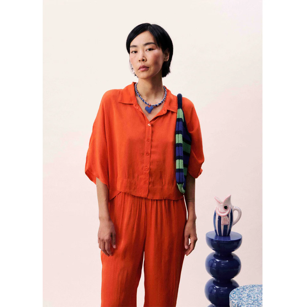 Pervenche Shirt - Rouge - Image 4