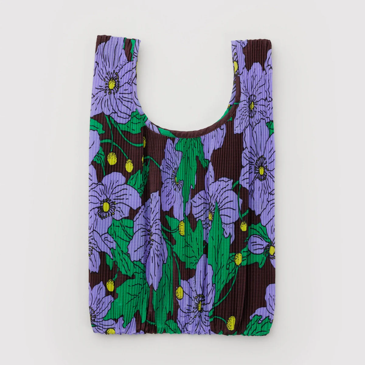 Pleated Baggu- Maroon Poppy