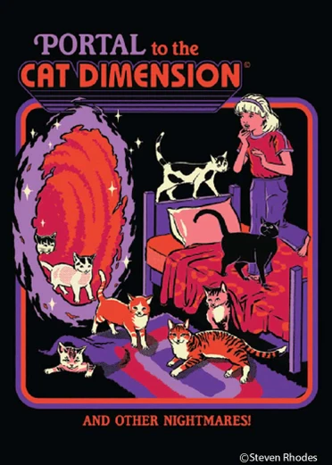 Portal To A Cat Dimension Magnet