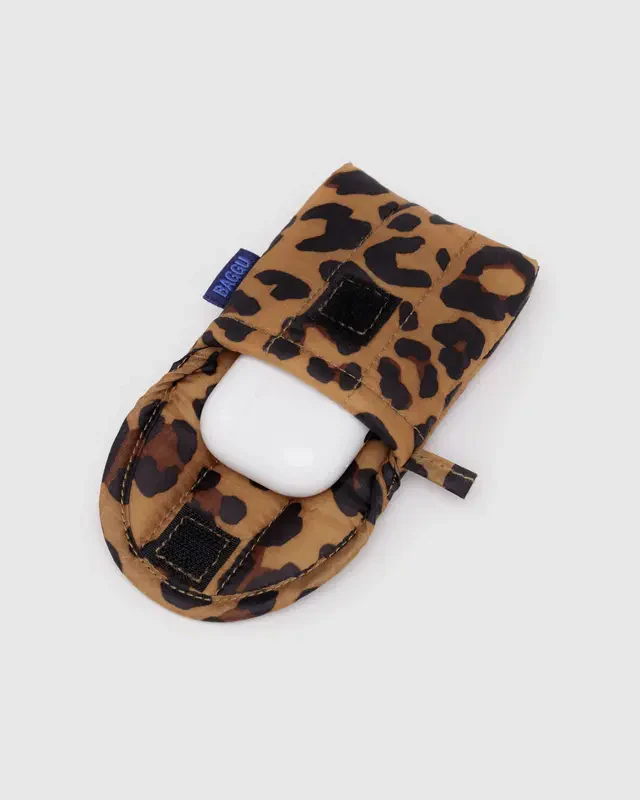 Puffy Earbud Case- Leopard - Image 2