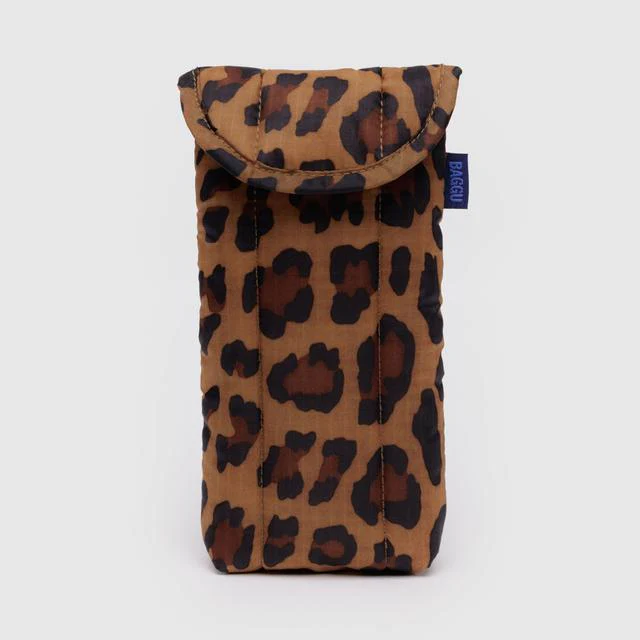 Puffy Glasses Sleeve- Leopard