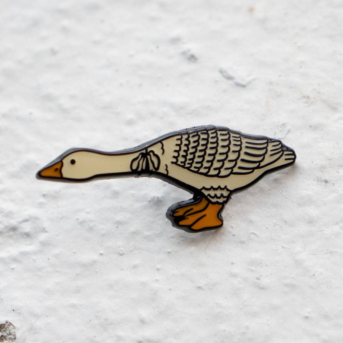 Reaching Enamel Pin