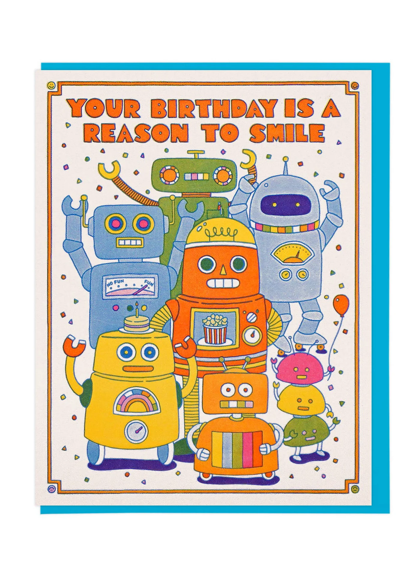 Robot Smile Birthday Card