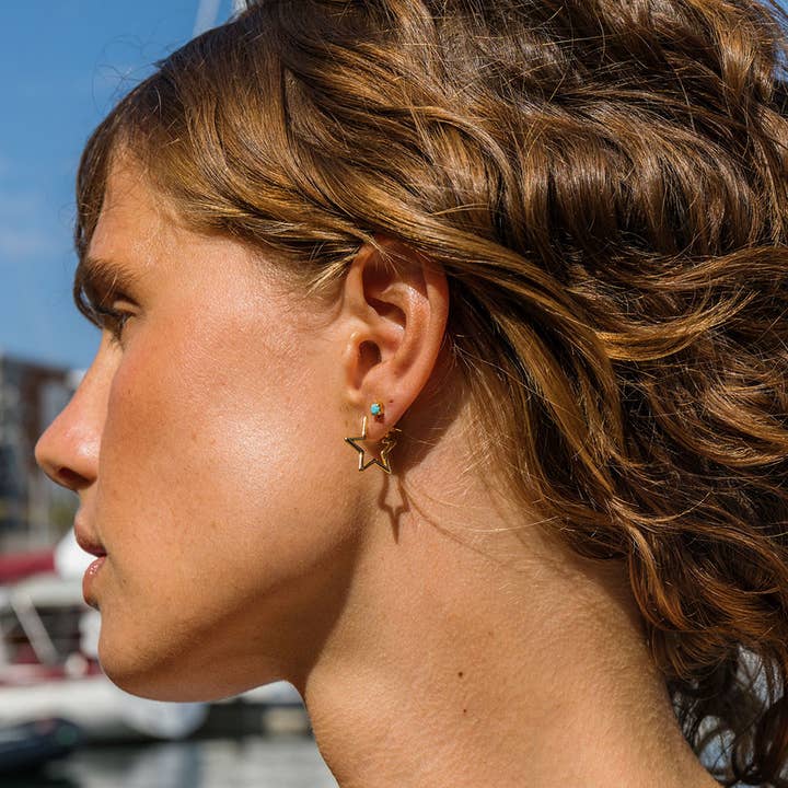 Rock Star Hoop Earrings - Image 2