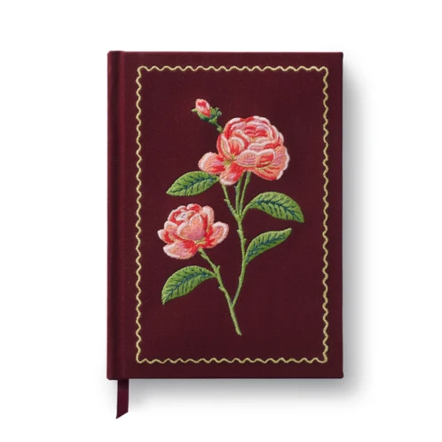 Roses Embroidered Journal