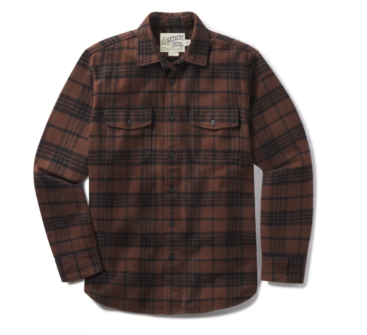 Scarboro Heritage Heavy Flannel- Dark Chocolate