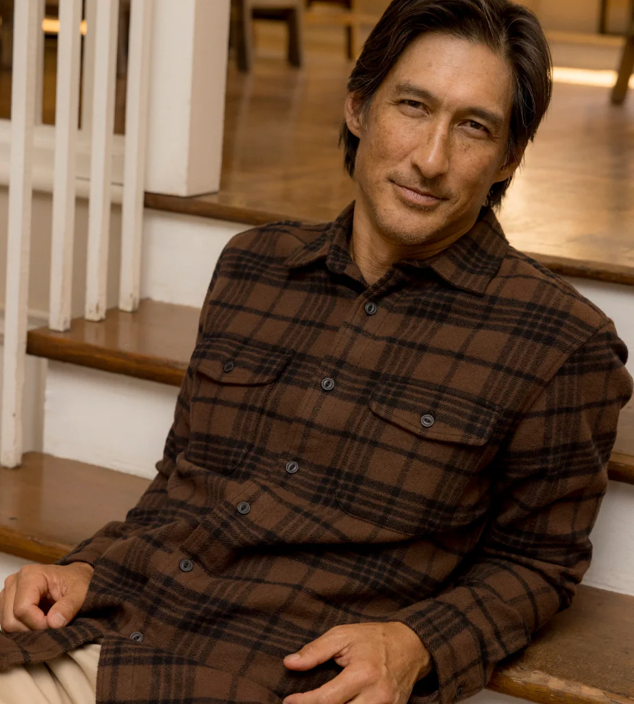 Scarboro Heritage Heavy Flannel- Dark Chocolate - Image 2