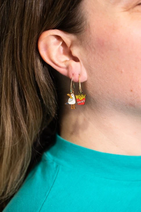 Seagull & Fries Earrings - Image 2