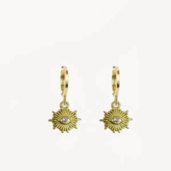 Shining Eyes Huggies- 18K Gold Plated
