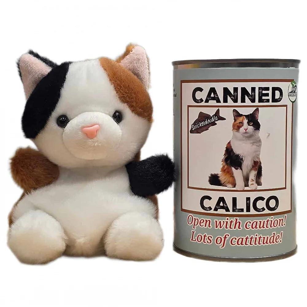 Snickerdoodle the Canned Calico Cat